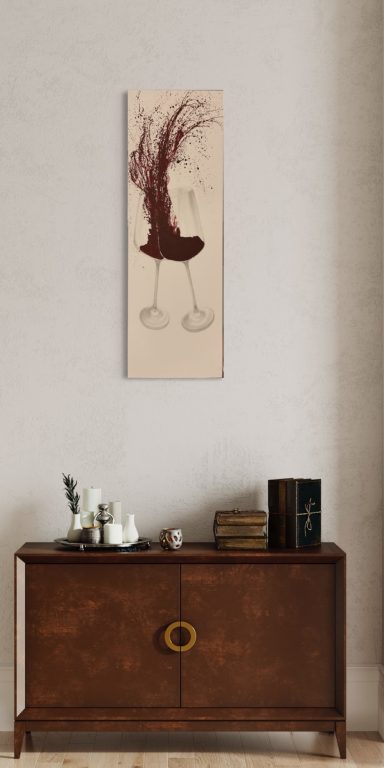 Wine for two- Verfügbar Kohle/ Acryl