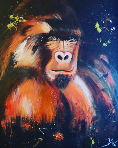 Gorilla- verkauft Acryl