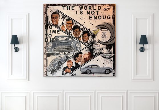 Hommage an das James Bond Universum Unabhängiges Fan Art Kunstwerk