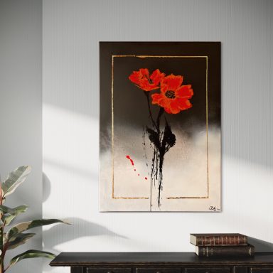 Black and White- verfügbar Acryl/ Gold