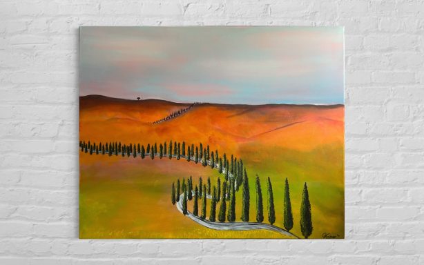 Toscana- ausgestellt in Barth, Galerie kunstvoll Acryl